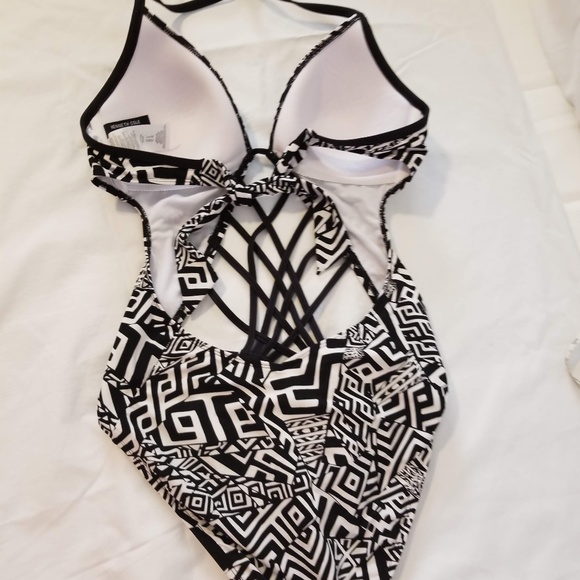 Kenneth Cole Ladies Strappy Swimsuit - Picture 3 of 4